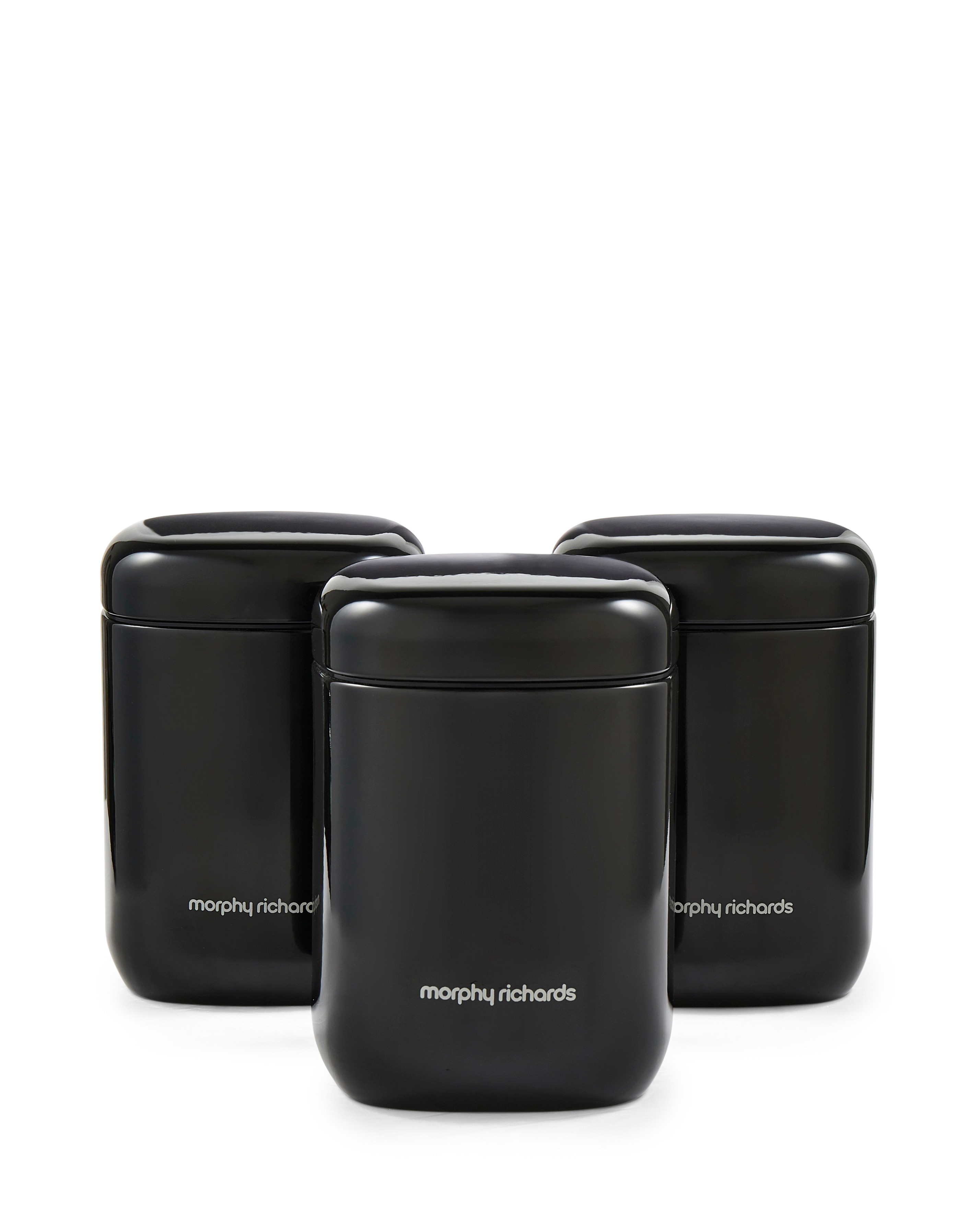 New In - Morphy Richards 3 Canisters - Black
