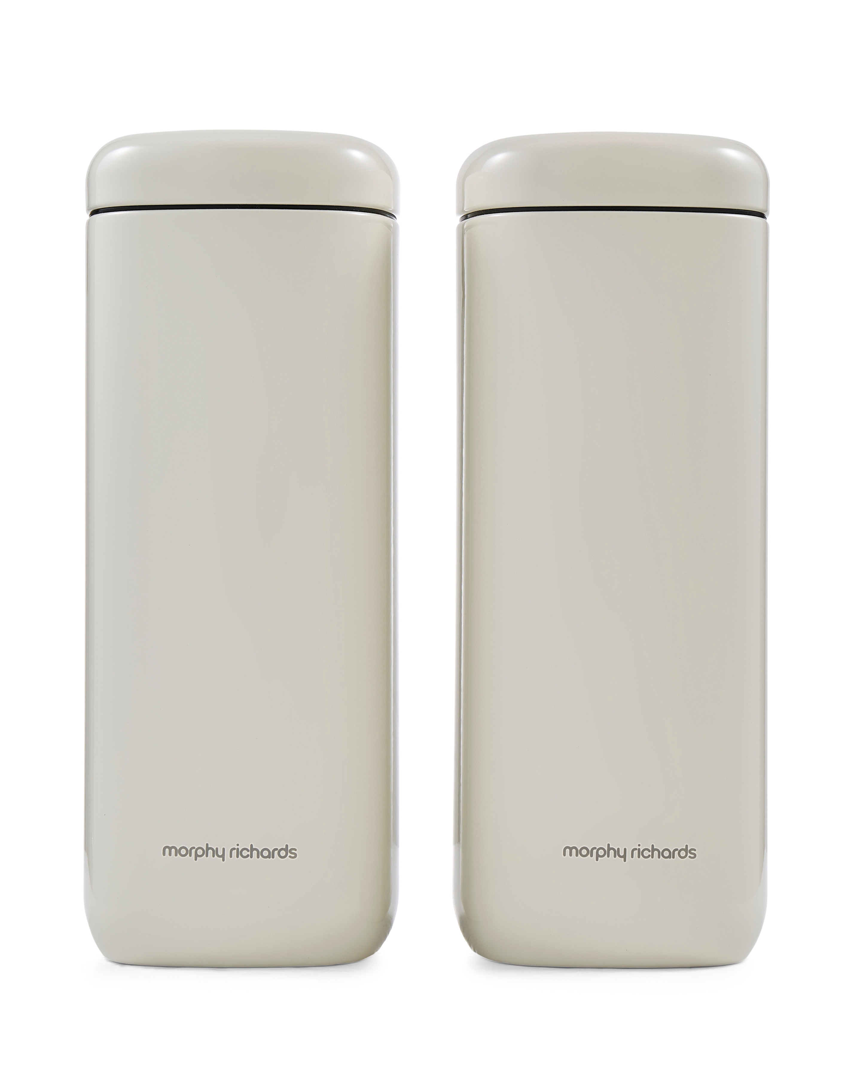 New In - Morphy Richards 2 Large Canisters Cream