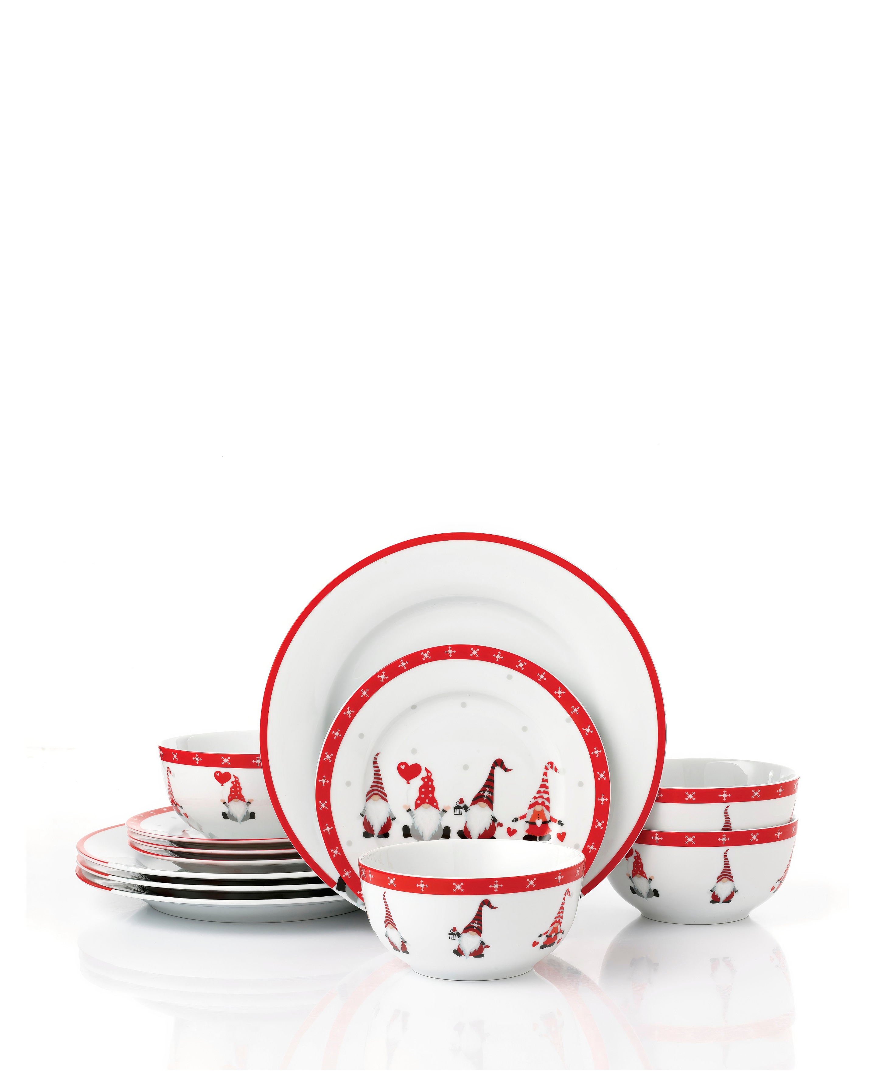 Waterside Nordic Gnome 12 Pc Dinner Set