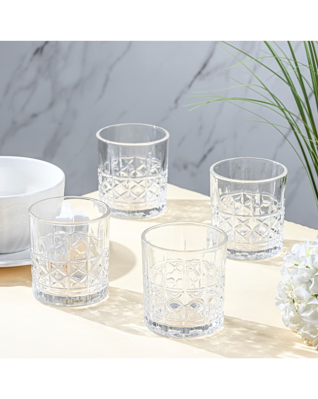 Waterside Diamond Set of 4 Tumblers
