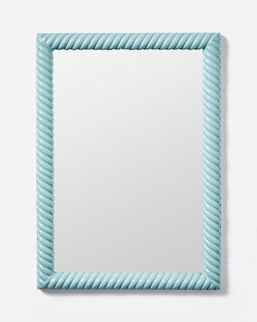 Duck Egg Blue Twisted Wall Mirror