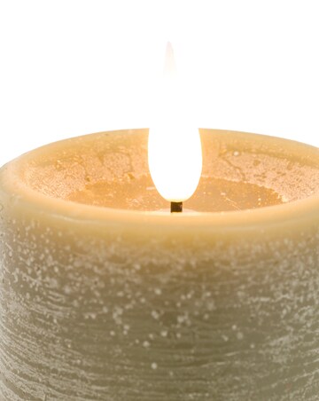 Set of 3 LED 1 Wick Candle - Olive