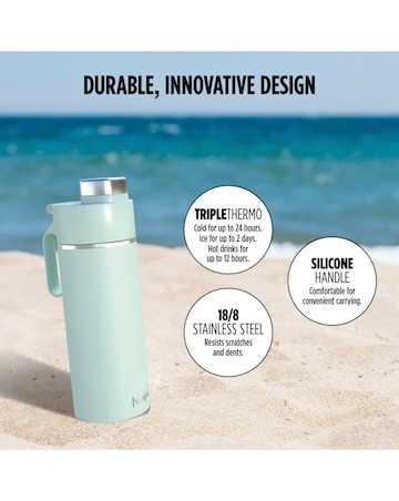 Ninja Thirsti Carbonated 700ml 24oz Bottle with Carbonation Lid in Mint