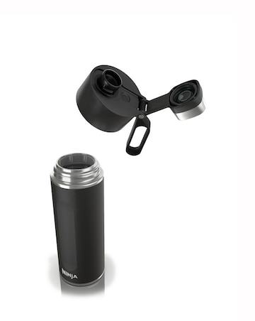 Ninja Thirsti Carbonated 700ml 24oz Bottle with Carbonation Lid in Black