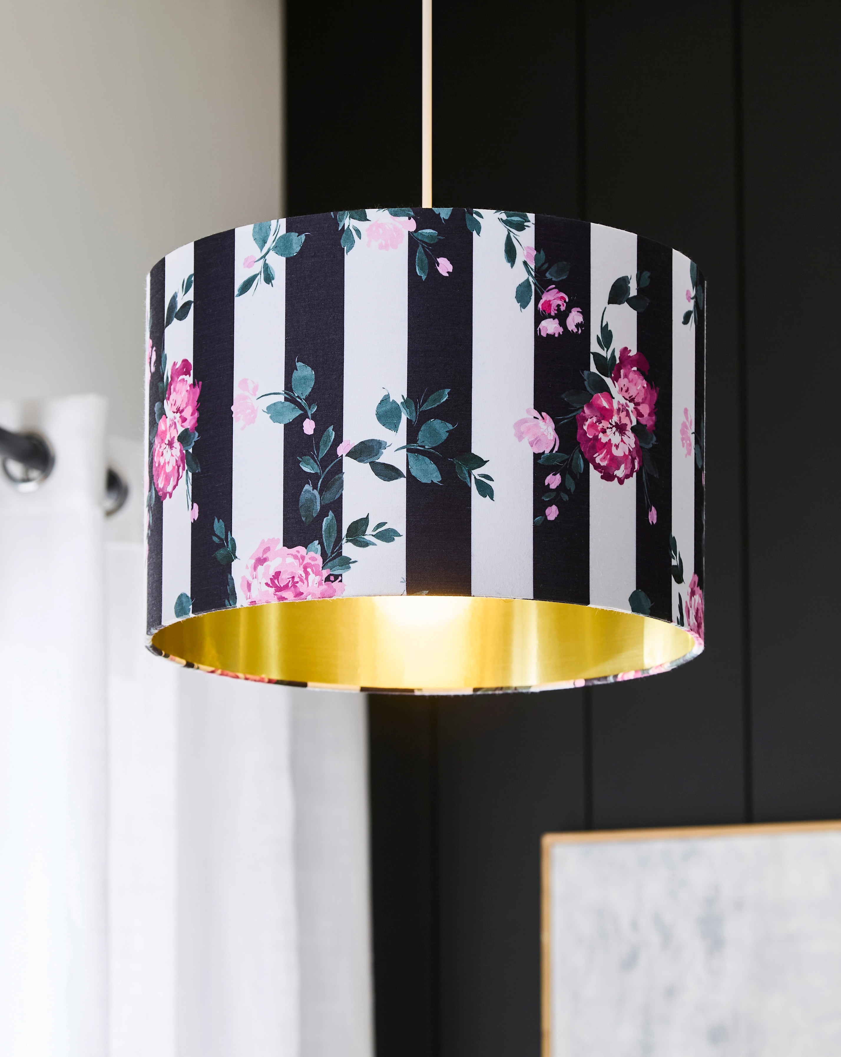New In - Joanna Hope Lainey Striped Floral Shade
