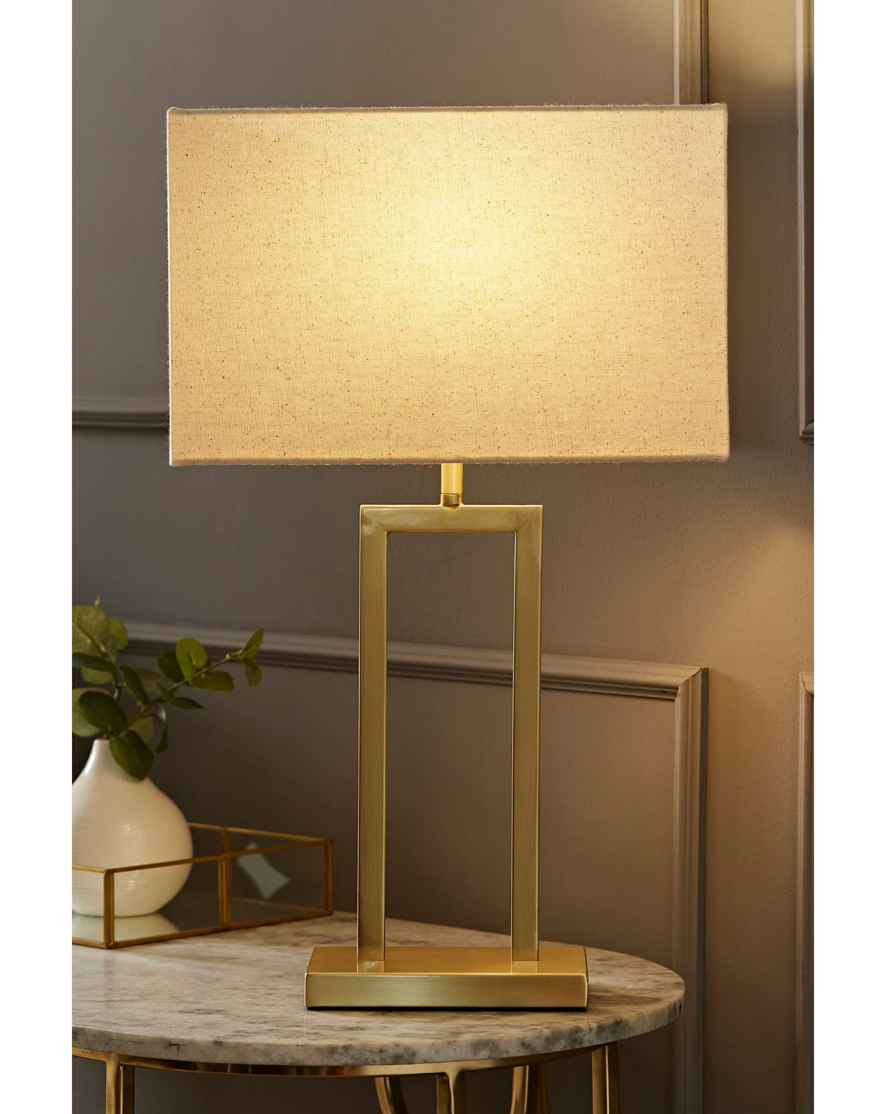 Gloria Gold Double Stem Table Lamp