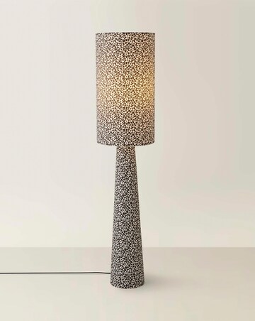 ValueLights Bertie Leopard Print Midi Floor Lamp