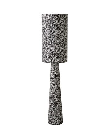 ValueLights Bertie Leopard Print Midi Floor Lamp
