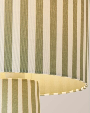 ValueLights Thorley Stripe Fabric Table Lamp