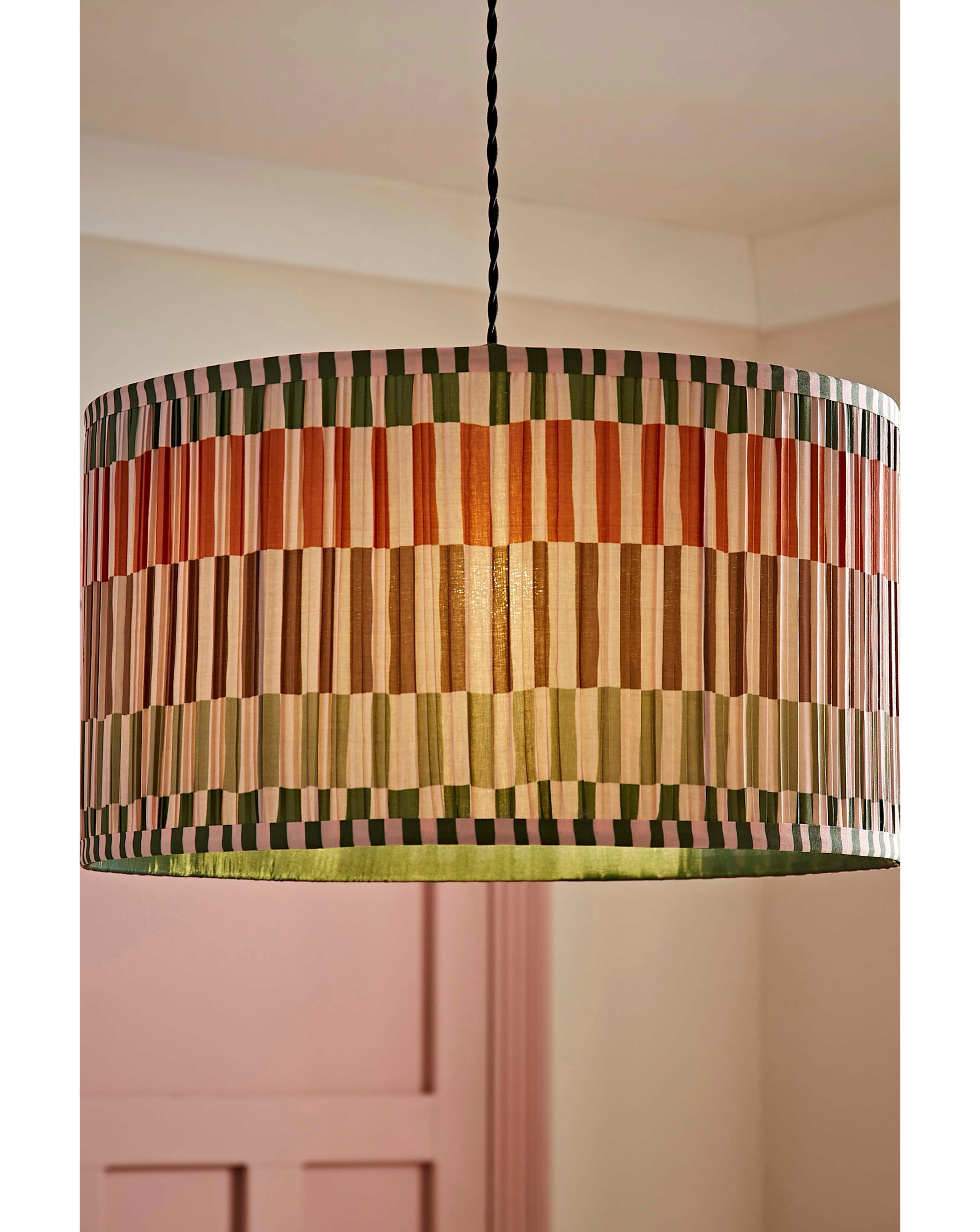 New In - Rae Natural Stripe Shade 45cm