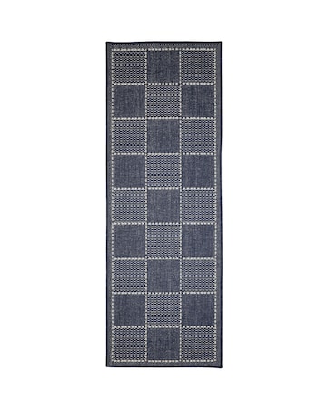 Checked Gel Flatweave Runner