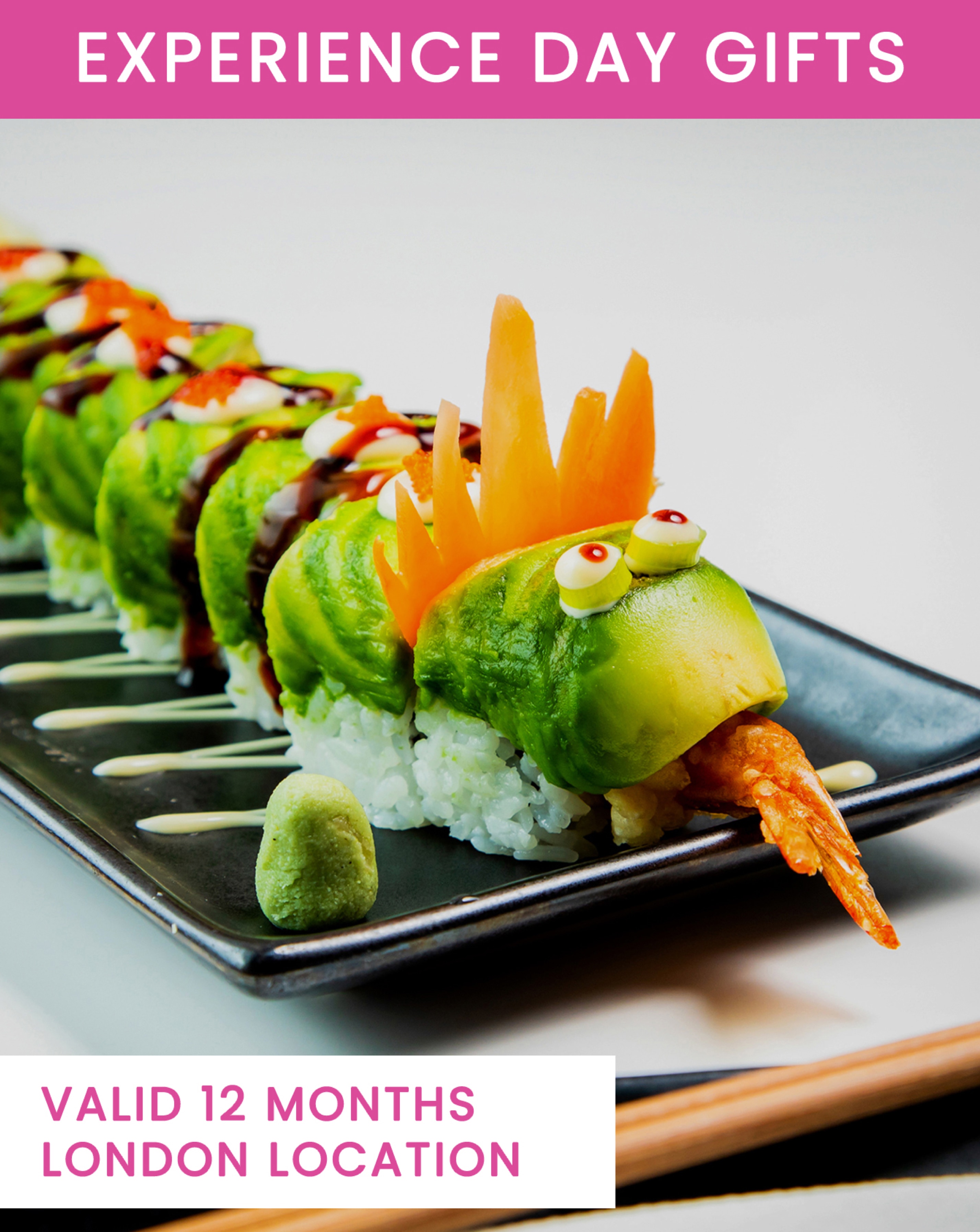 New In - Roll Your Own Dragon Sushi Class for Two