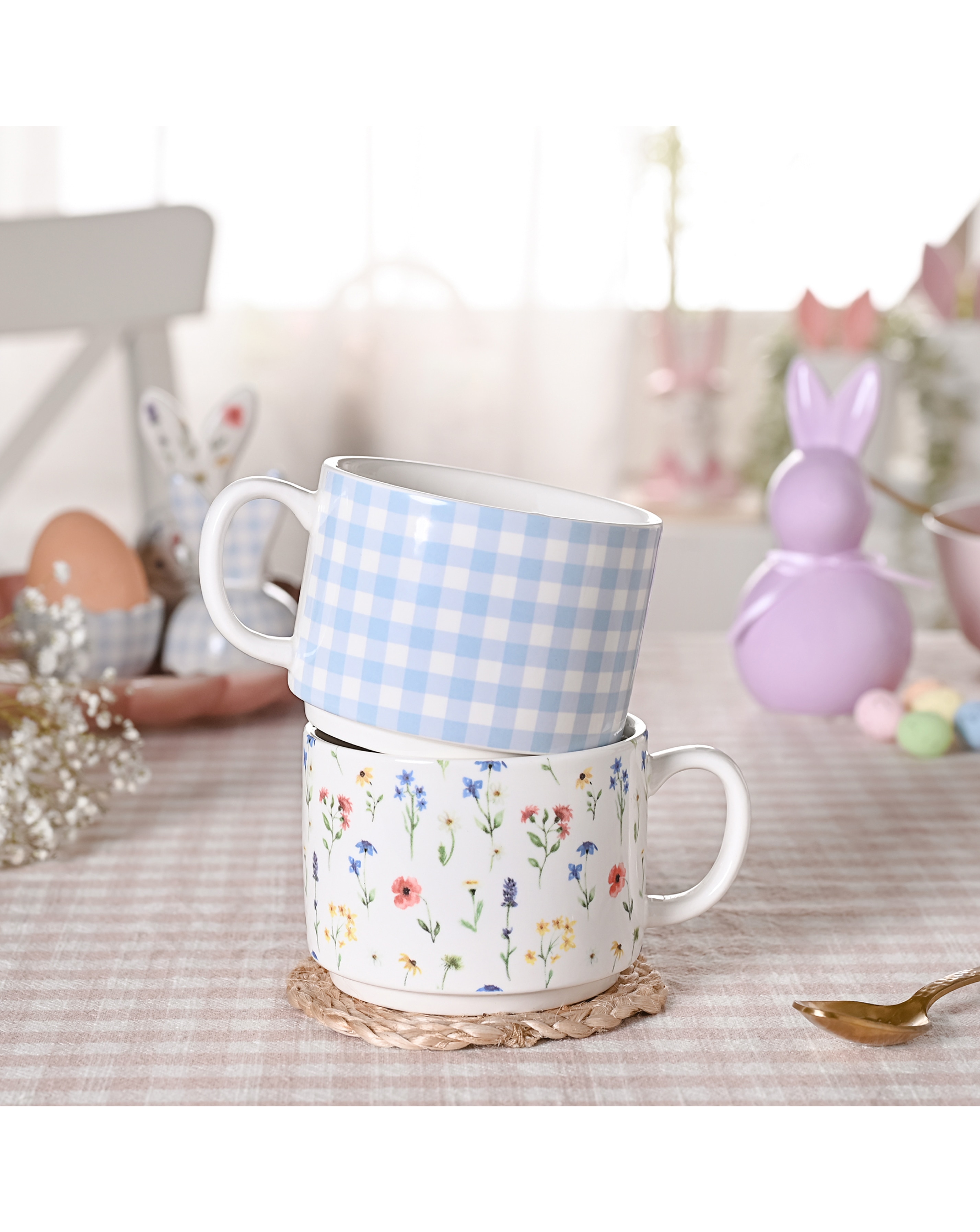 New In - Set of 2 Stacking Mugs