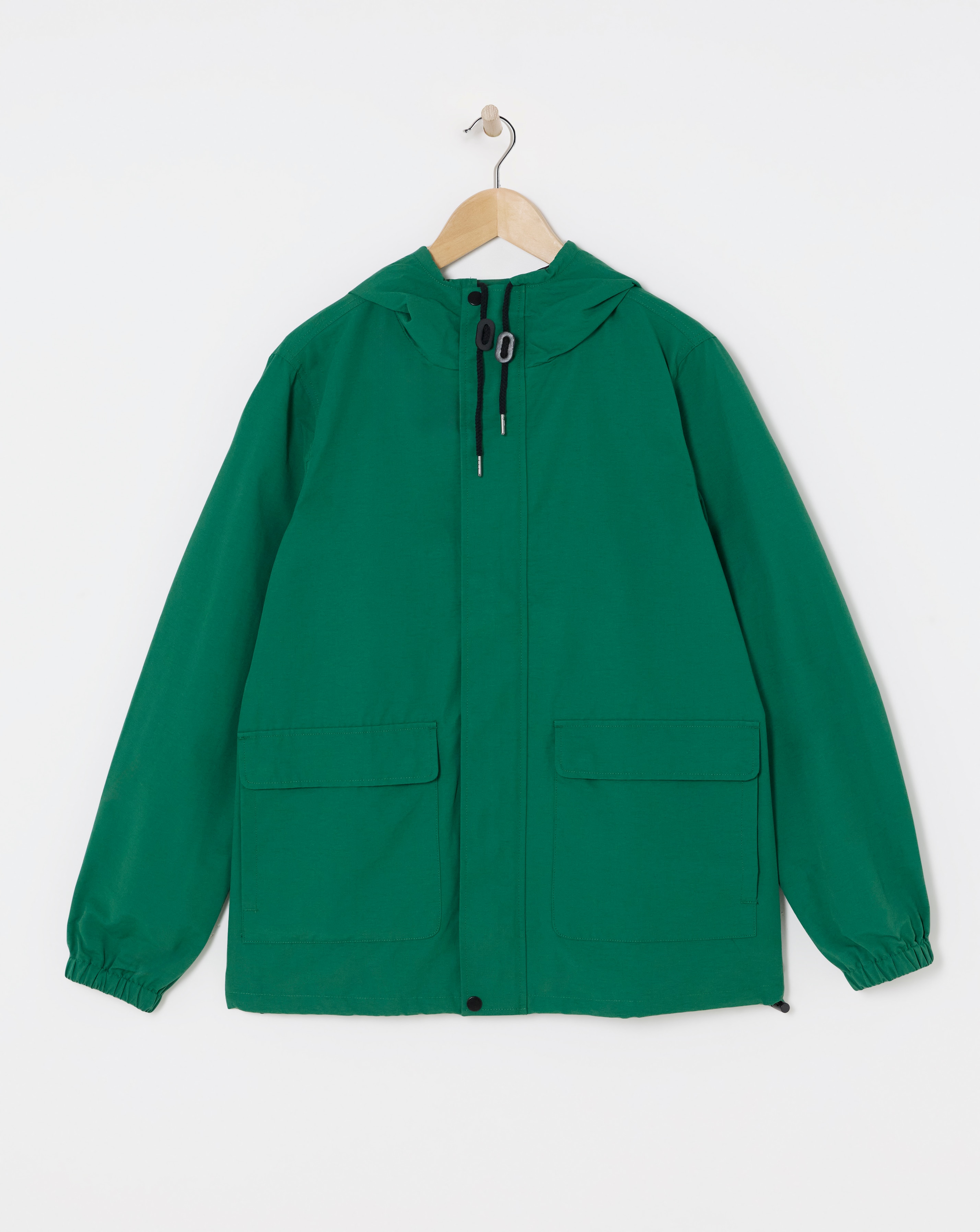 Hooded Lightweight Green Jacket