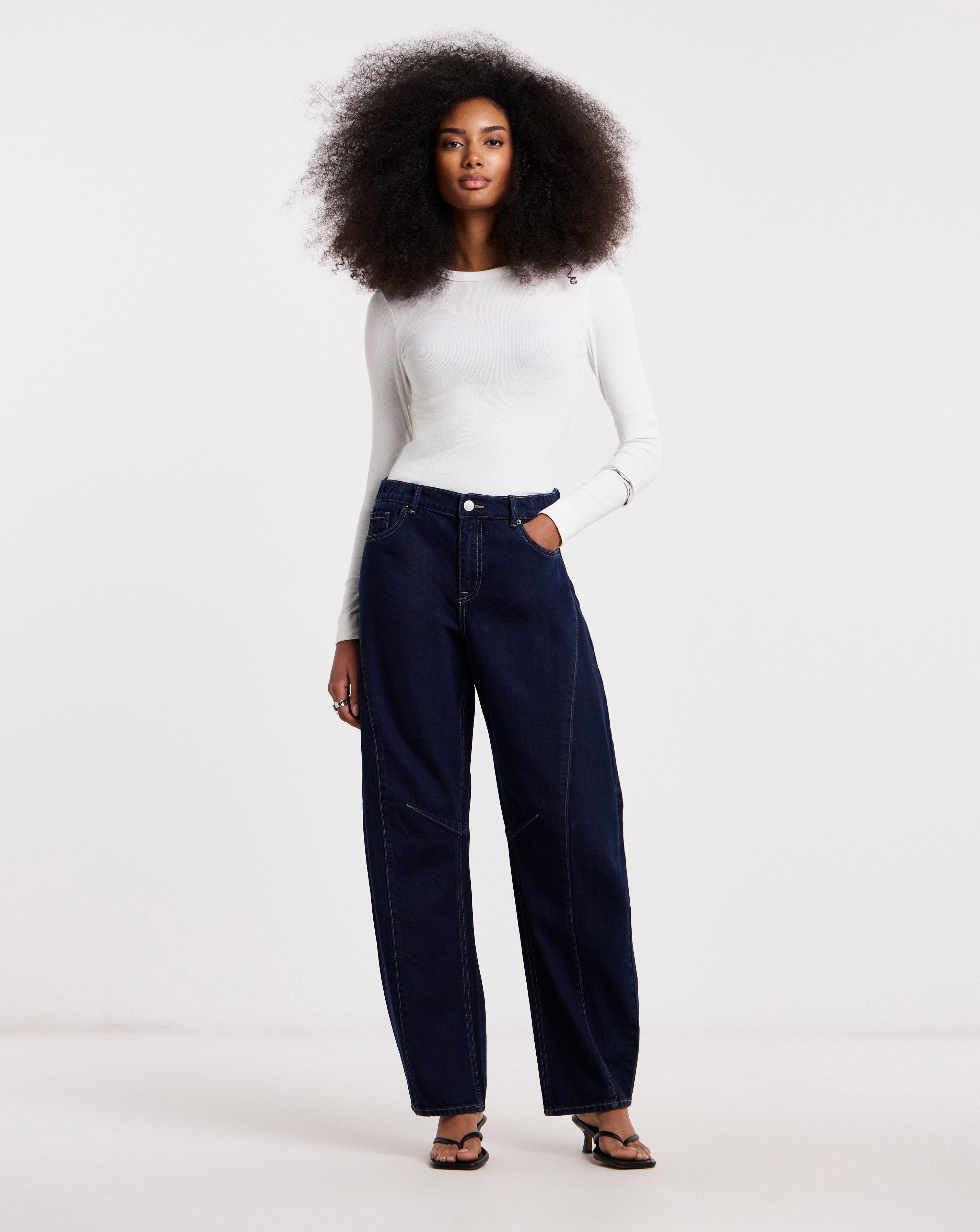 Simply Be Voluminous Barrel Leg Jeans