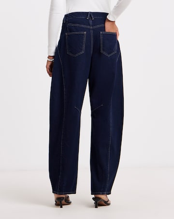 Simply Be Indigo Voluminous Barrel Leg Jean