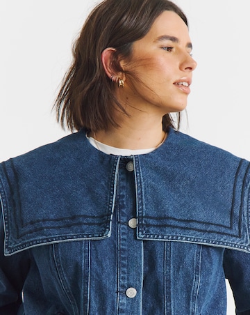 Indigo Sailor Collar Denim Jacket