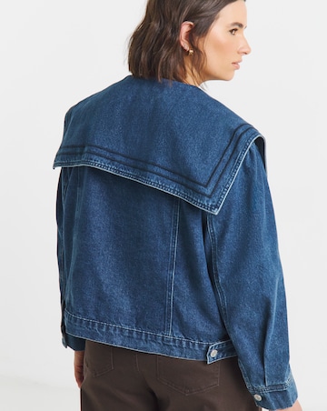 Indigo Sailor Collar Denim Jacket
