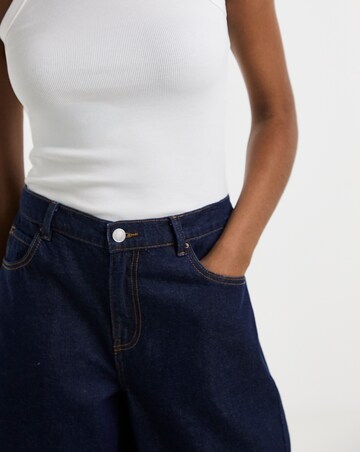 Indigo Long Denim Shorts
