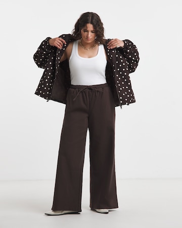 Chocolate Wide Leg Jogger Jean