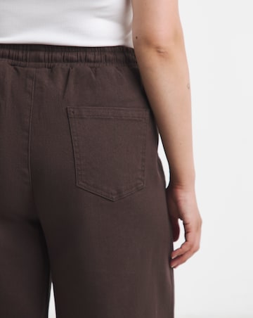 Chocolate Wide Leg Jogger Jean