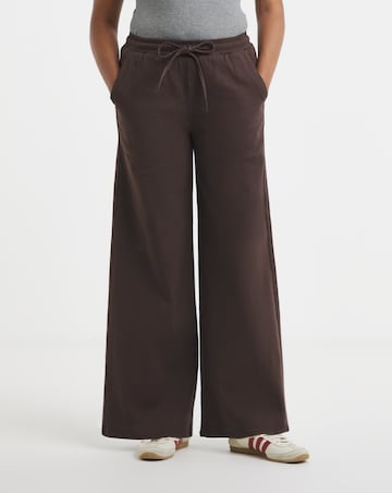 Chocolate Wide Leg Jogger Jean