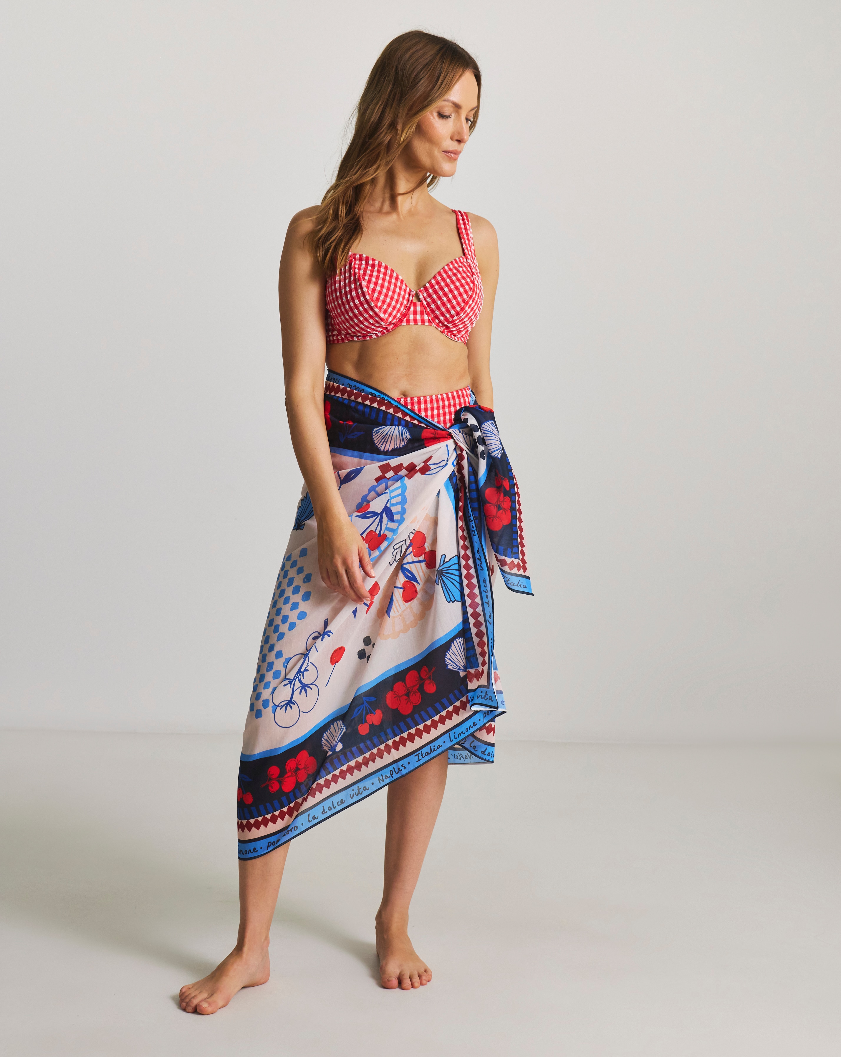 New In - Dolce Vita Print Beach Sarong
