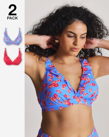Simply Be Value 2 Pack Plunge Bikini Tops