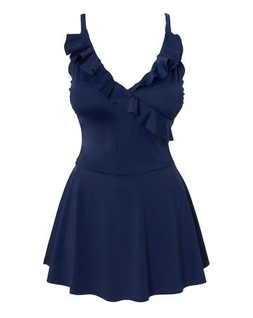 Simply Be Value 2 Pack Wrapover Ruffle Swimdresses