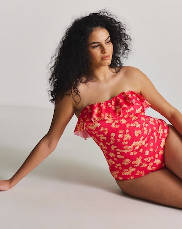 Simply Be Value 2 Pack Bandeau Ruffle Swimsuits