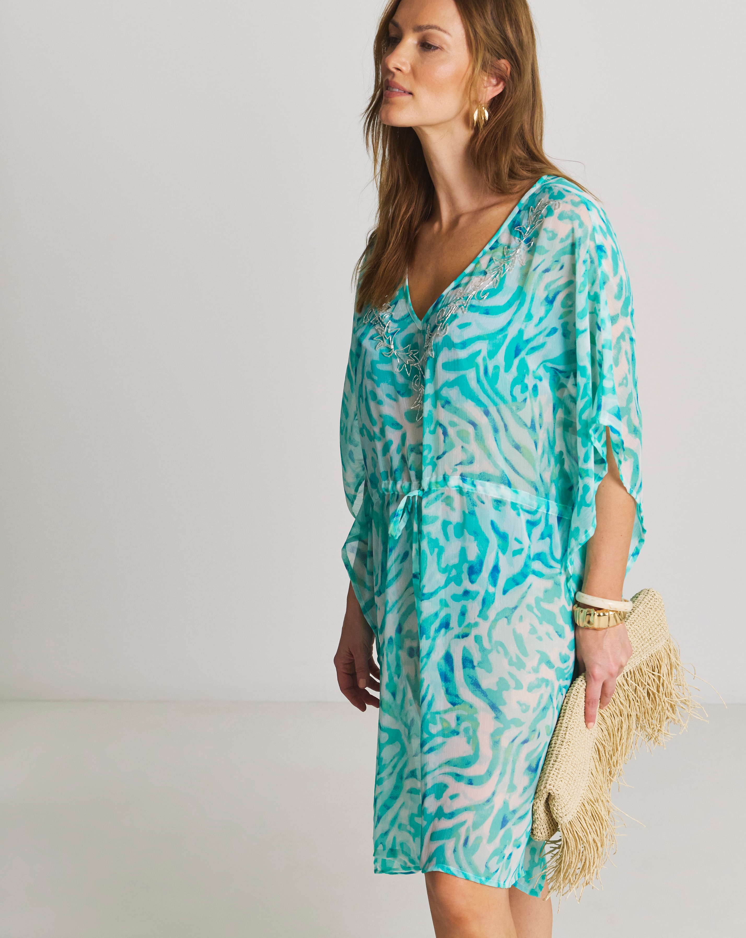 New In - Magisculpt Embellished Kaftan