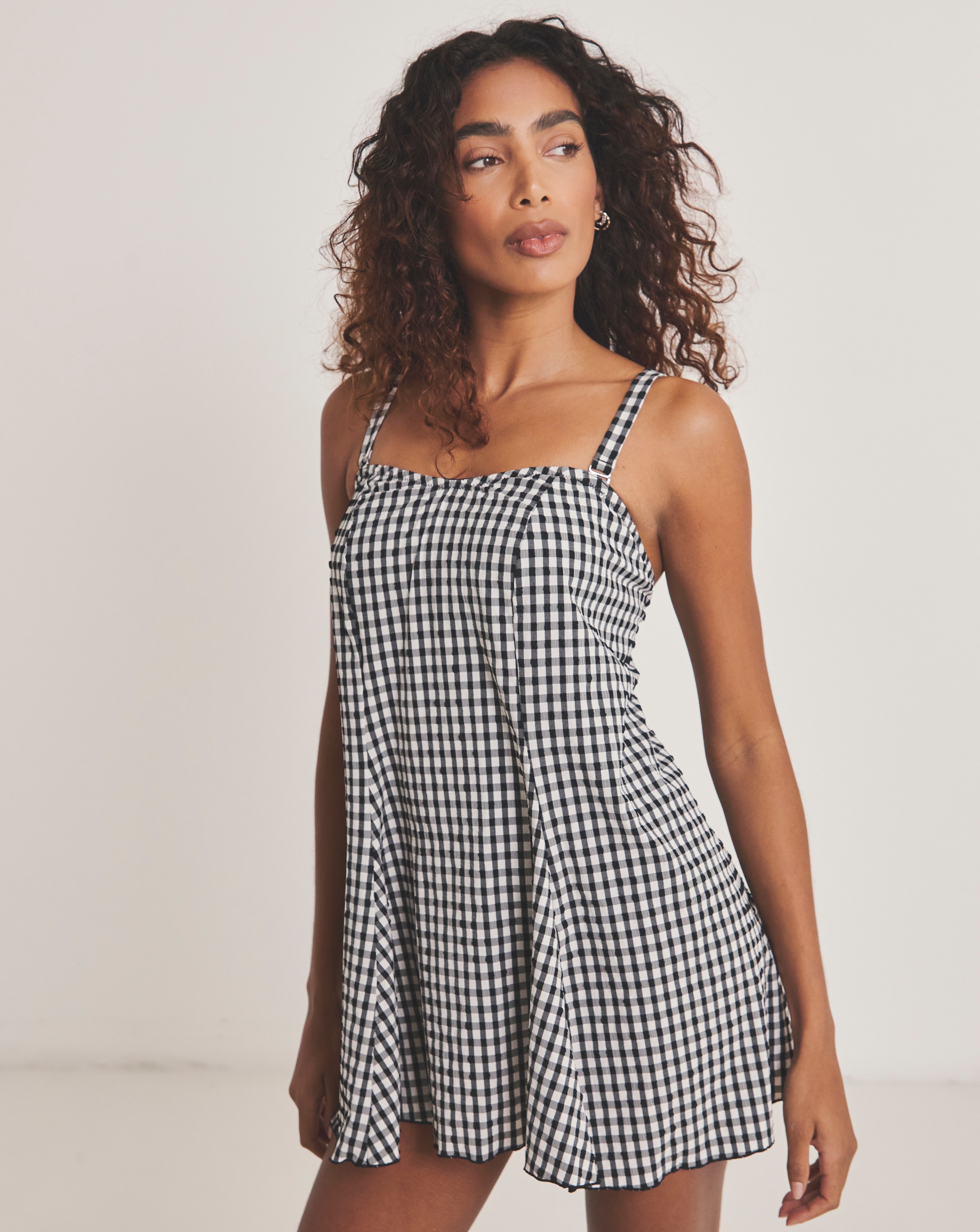 New In - Gingham Swimdress
