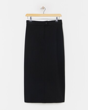 Black Tailored Maxi Skirt