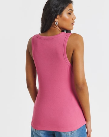 Simply Be Pink Henley Vest