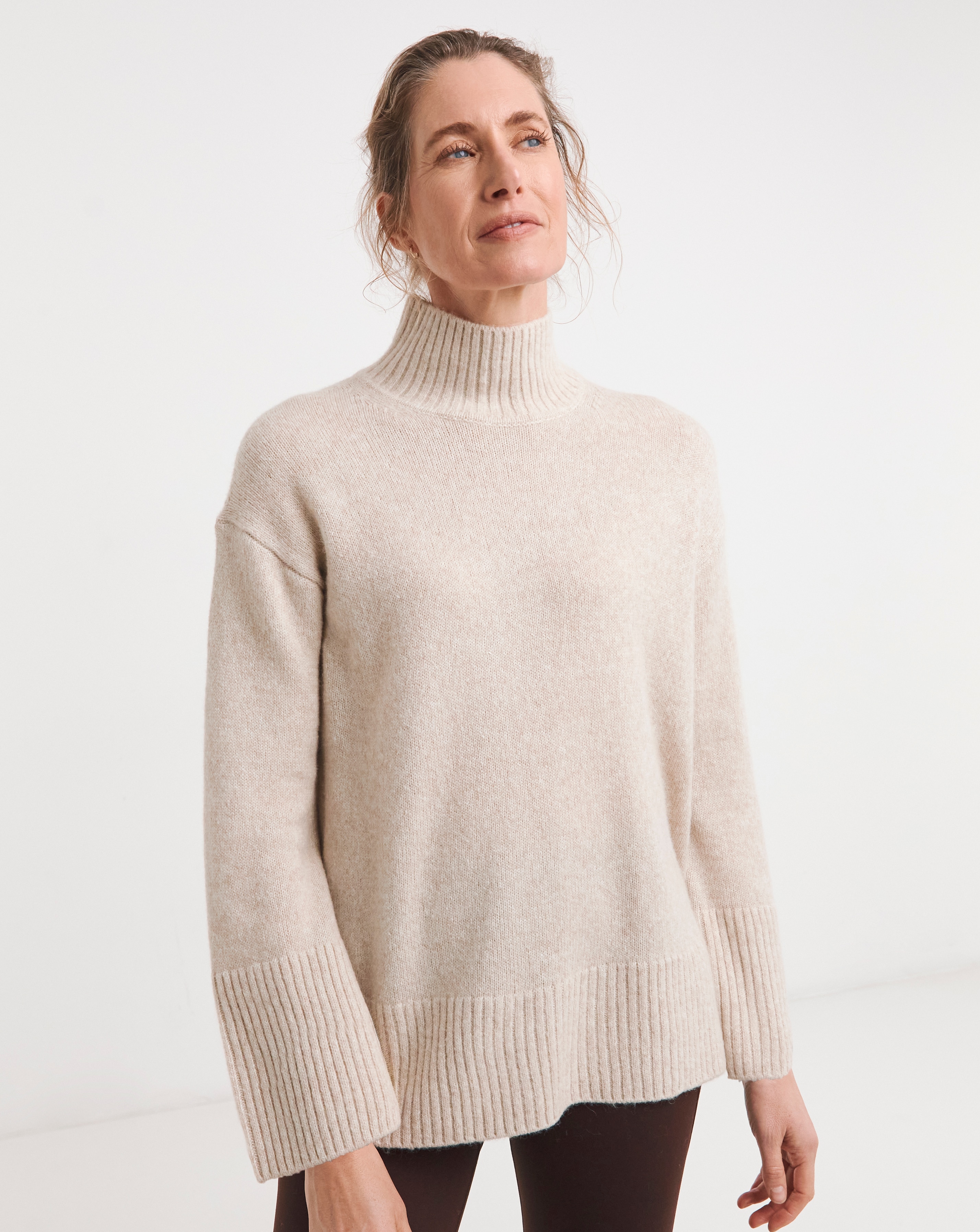 New In - Sweaty Betty Wool Funnel Neck Jumper