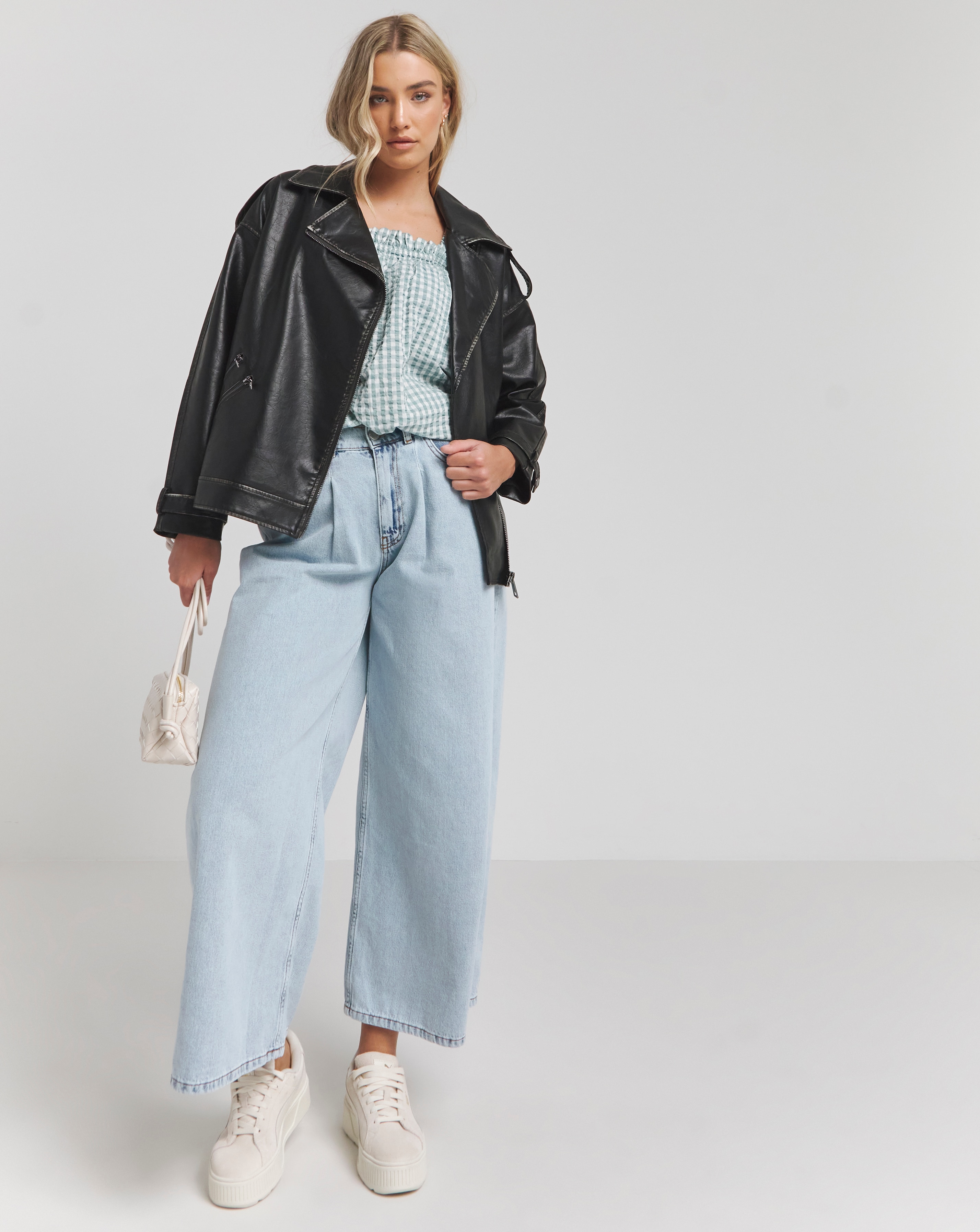 Simply Be Black Faux Leather Jacket