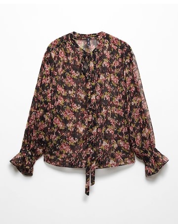 Mango Semi- Transparent Flowy Blouse