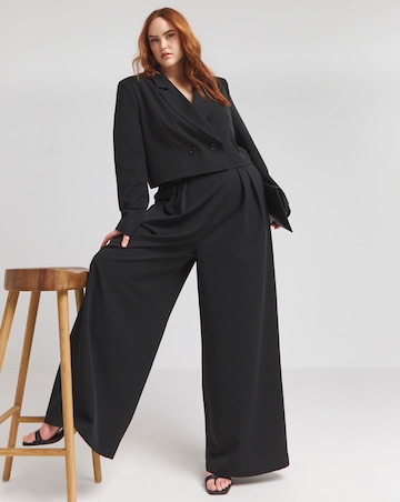 Flounce London Black Tailored Blazer