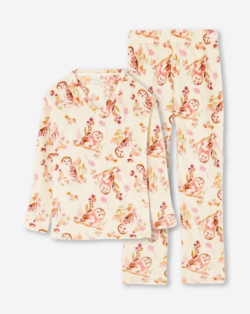 V Neck Fleece PJ Set