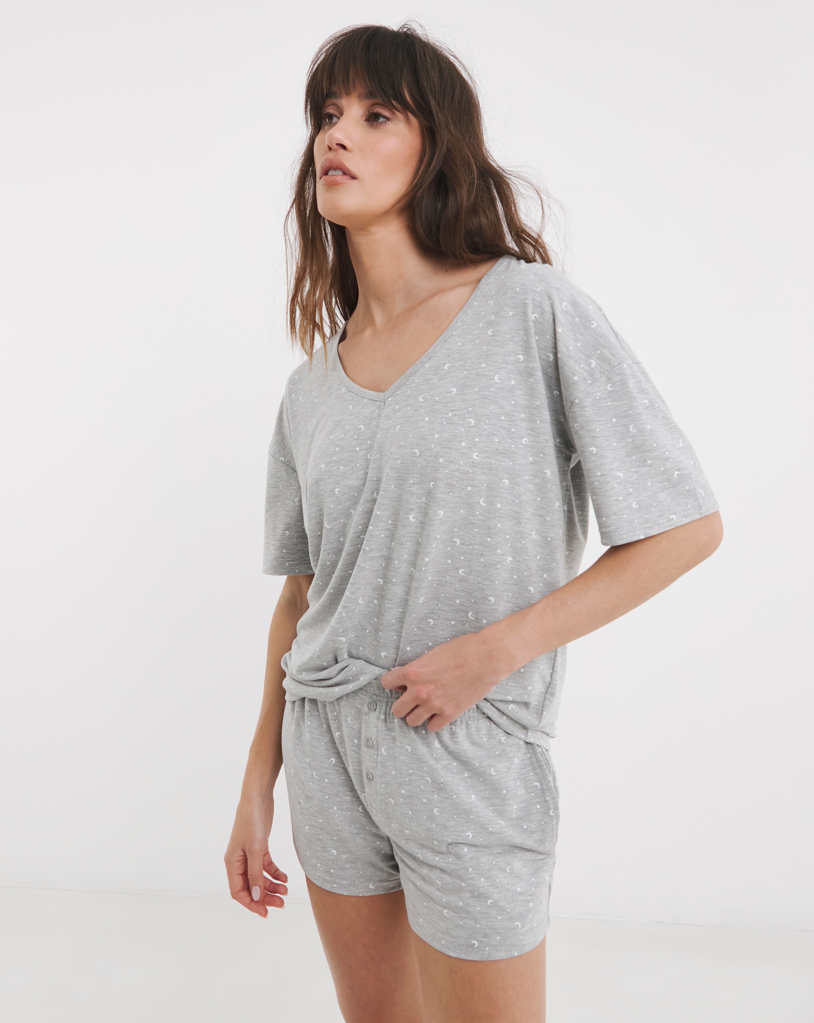 Pretty Lounge Fold Top Shortie Set