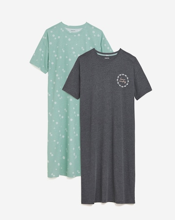 Simply Be (2 Pack) Value Nighties Floral Print