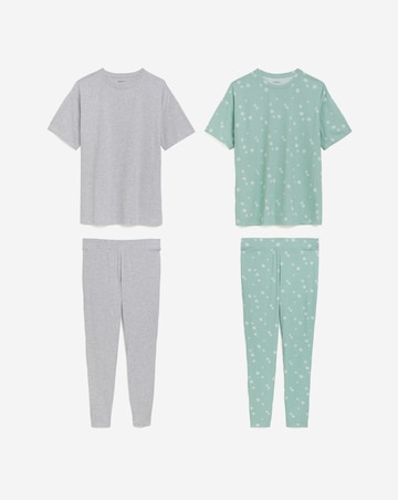 2 Pack Value Pyjama Legging Sets Floral