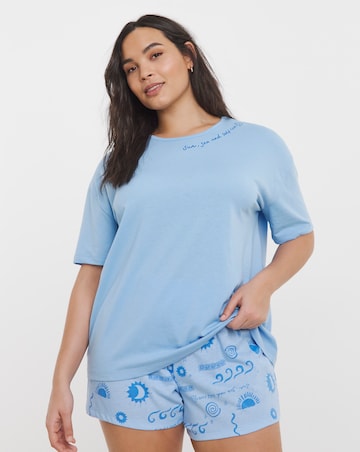 Sunshine Print Value Pyjama Shortie Set