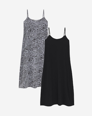 2 Pack Leopard Print Value Nighties