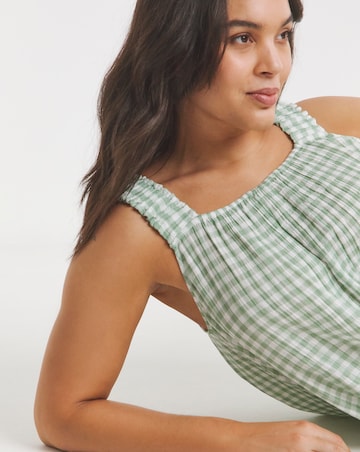 Gingham Soft Cotton Cami Pyjama Set