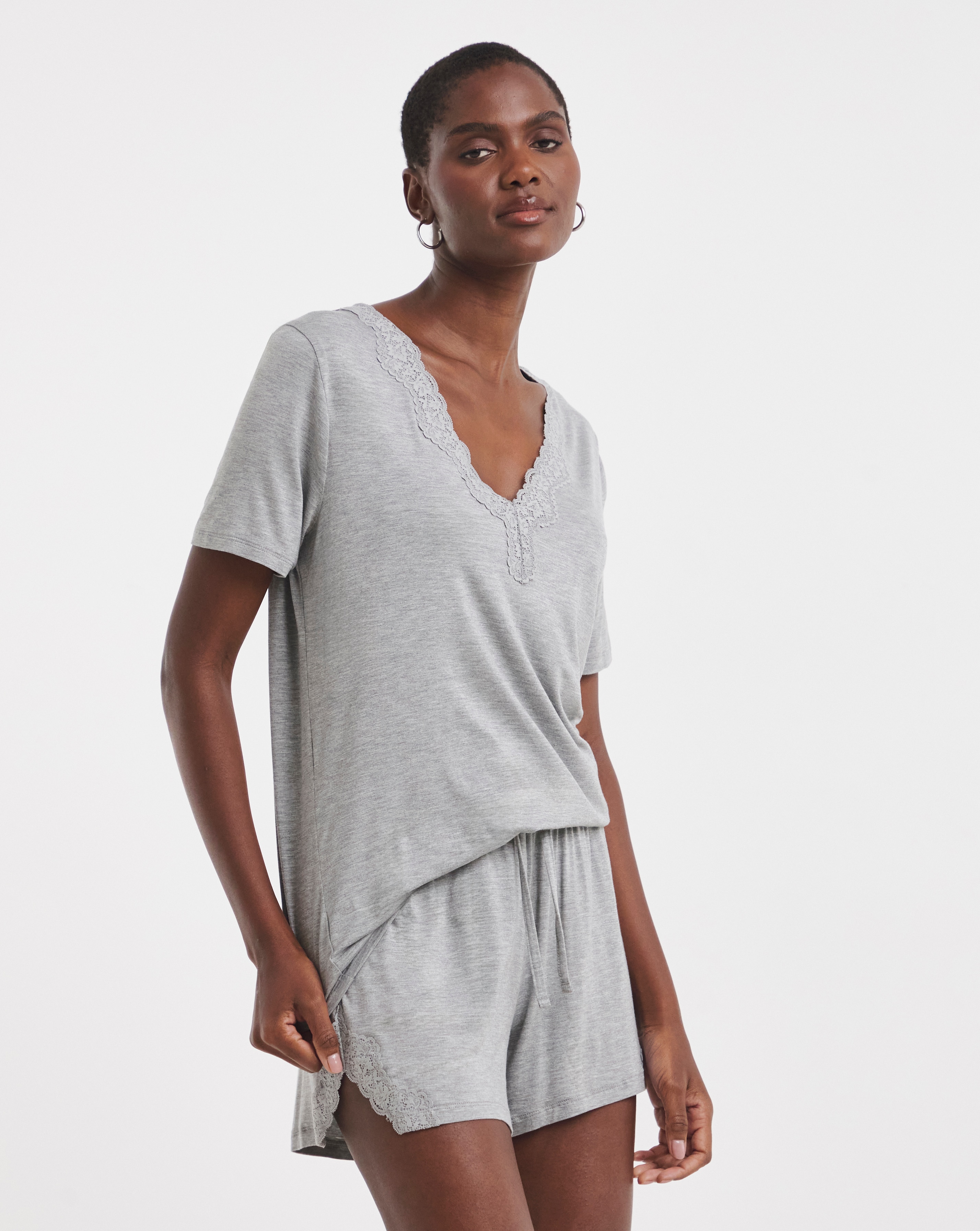 Pretty Secrets Cool Stretch Lace PJ Set