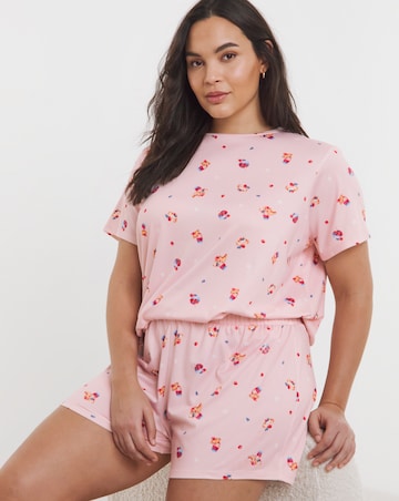 Mini Brunch Print Pyjama Shortie Set
