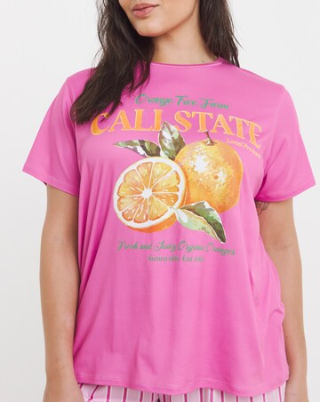 Fruit Print Pyjama Shortie Set