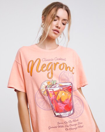 Simply Be Peach Negroni Cocktail T-Shirt
