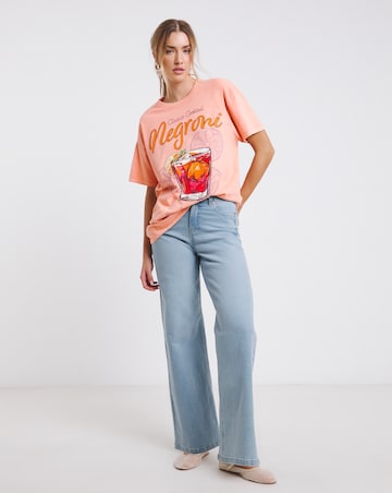 Simply Be Peach Negroni Cocktail T-Shirt